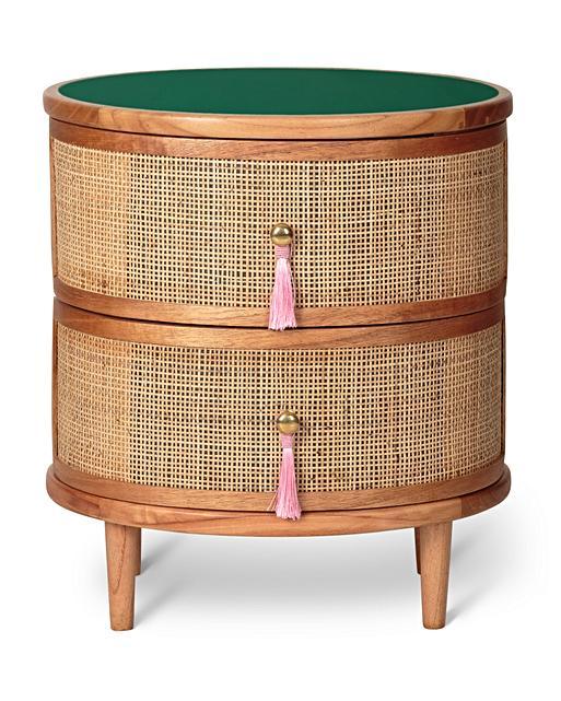 Kinship Rattan Bedside Table | Oliver Bonas