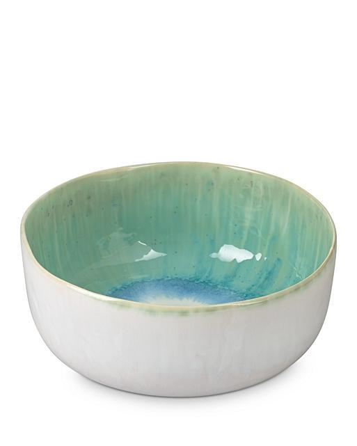 Edo Aqua Ceramic Bowl Medium Oliver Bonas
