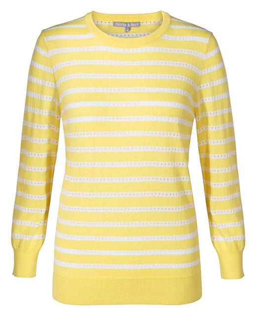 Sunshine Stripe Yellow Jumper Oliver Bonas