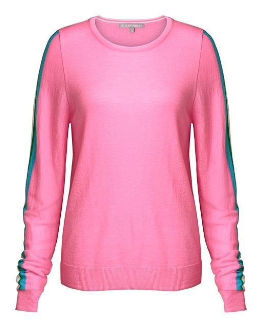 Essence Striped Pink Jumper | Oliver Bonas