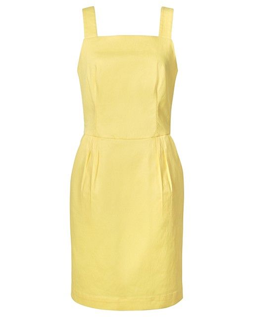 Structured Yellow Mini Dress | Oliver Bonas