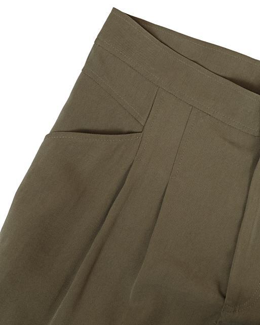 Tapered Khaki Trousers Oliver Bonas