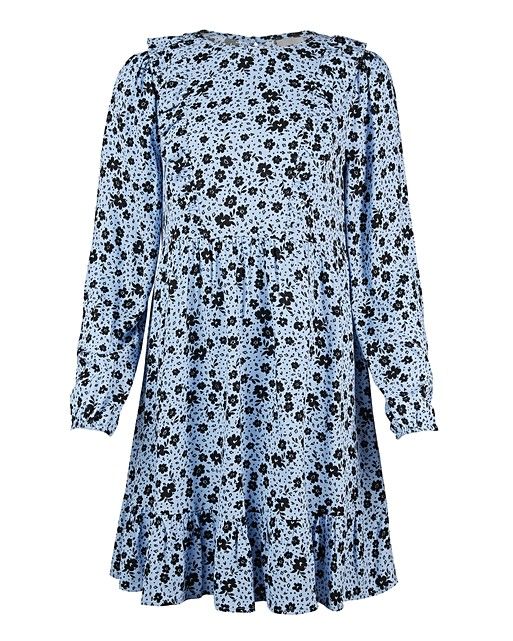Martha Blue Floral Print Mini Dress | Oliver Bonas