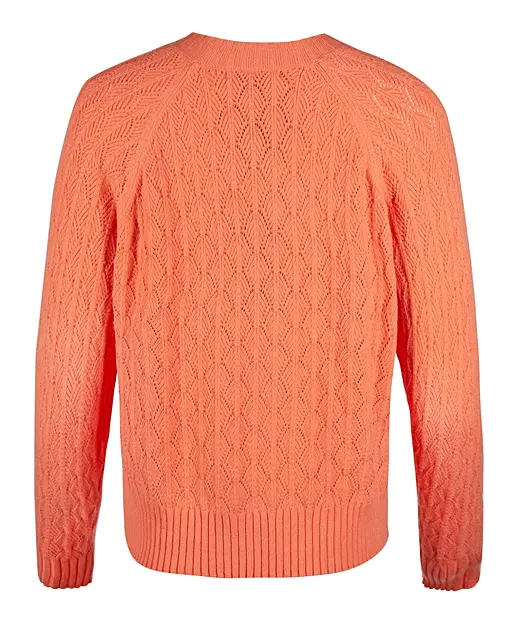 Oliver Bonas Coral Knitted Jumper BNWT: Coral Orange Balloon