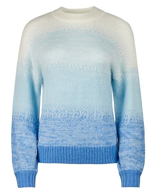 Ombré Blue Knitted Jumper | Oliver Bonas