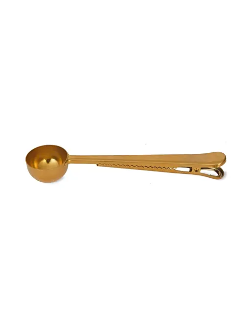 Gold Steel Coffee Scoop Oliver Bonas