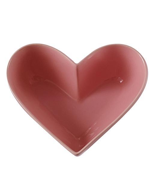 Set of Three Sunset Heart Bowls Oliver Bonas