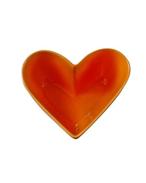 Set of Three Sunset Heart Bowls Oliver Bonas