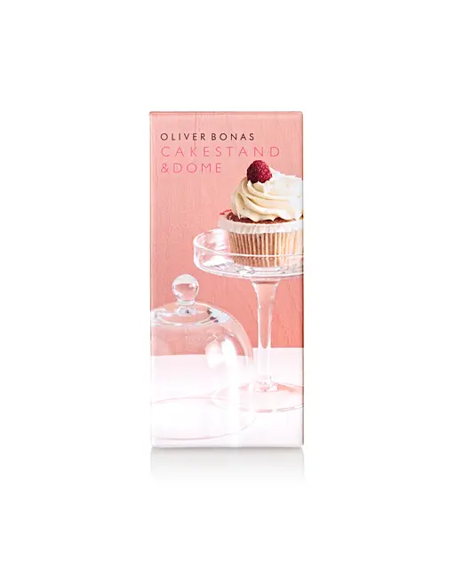 Mini Cake Stand with Dome Oliver Bonas