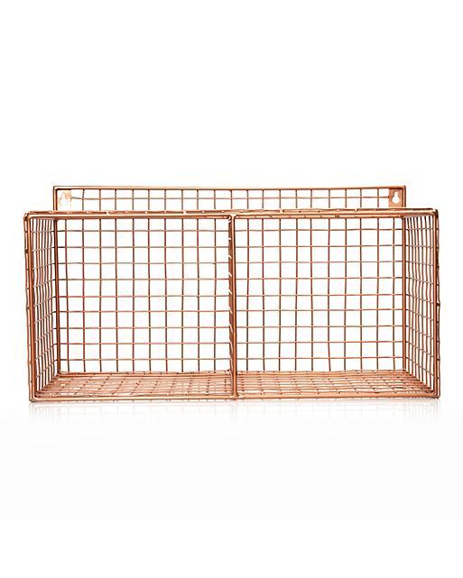 Grid Two Shelf Wall Storage Oliver Bonas
