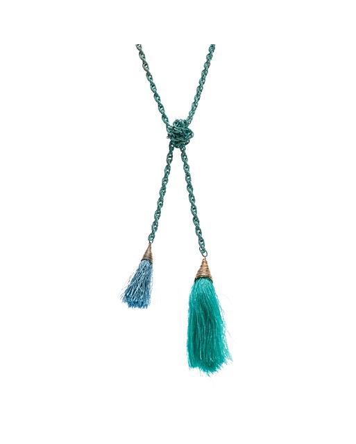 Balm Knot Tassel Necklace Oliver Bonas