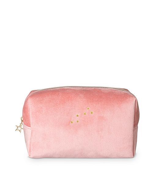 Velvet Stars Pink Makeup Bag Large