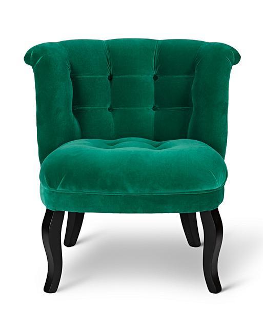 Velvet Tub Chair Oliver Bonas