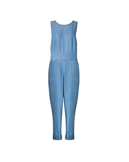 Bliss Dungaree Denim Jumpsuit Oliver Bonas