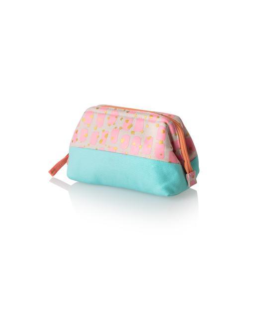 Pink Brush Dot Make Up Bag Oliver Bonas