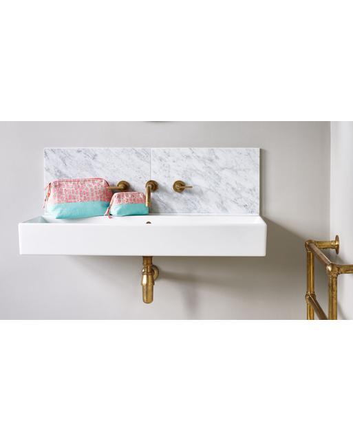 Pink Brush Dot Make Up Bag Oliver Bonas