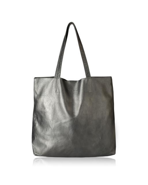 Metallic Leather Handbag Oliver Bonas