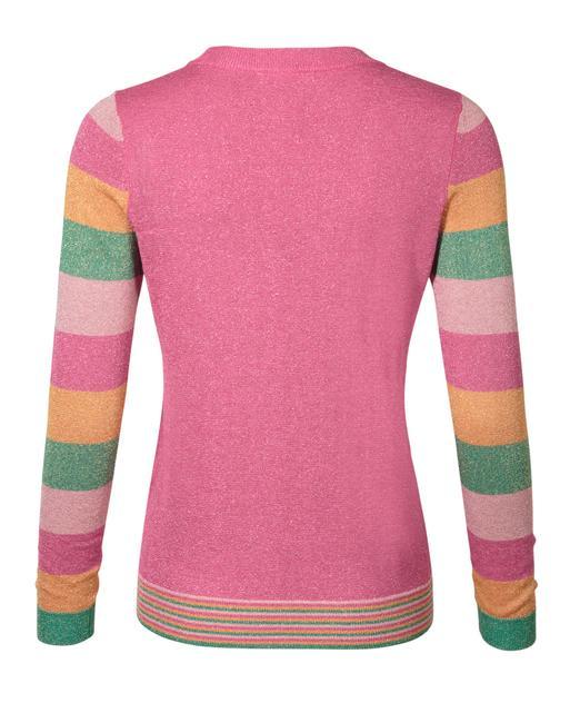 Sparkle Striped Pink Jumper | Oliver Bonas