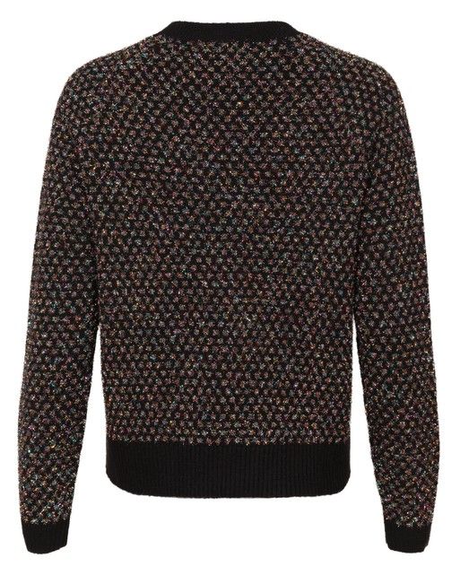 Tinsel Spot Black Knitted Jumper | Oliver Bonas