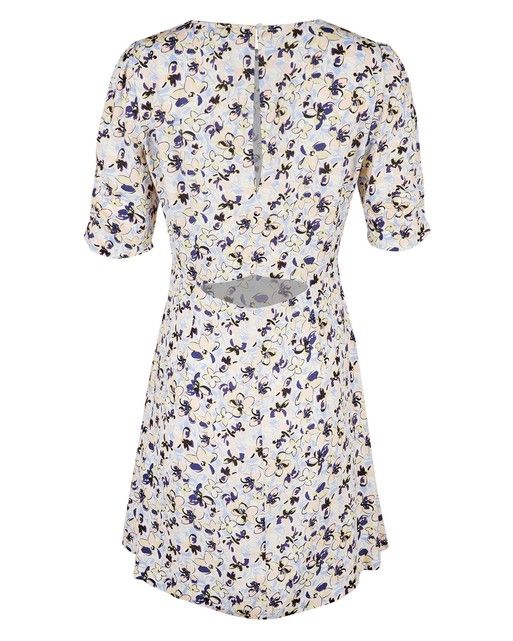 Charleston Blue Floral Print Mini Dress | Oliver Bonas