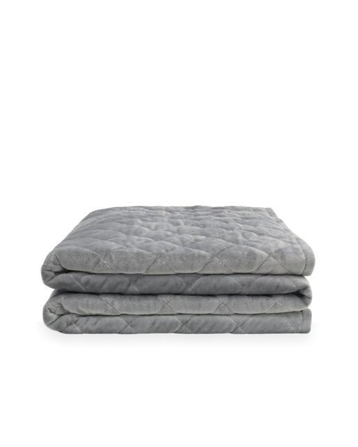 Grey Cotton Weighted Blanket 7kg Oliver Bonas