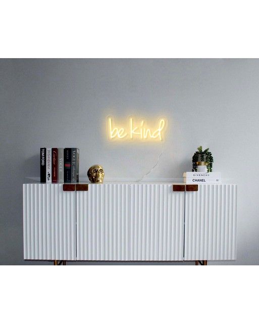 undefined | Be Kind White Neon Sign