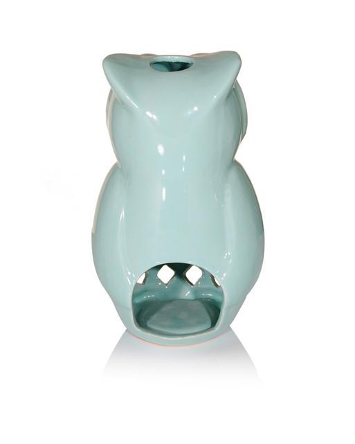 Green Owl Tealight Holder Oliver Bonas