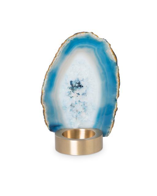 White Agate Tea Light Holder Oliver Bonas