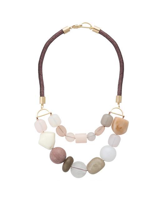 Aphra Double Row Beaded Necklace Oliver Bonas