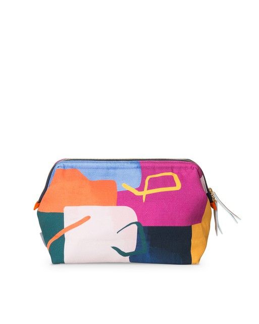 Face Puzzle Printed Wash Bag | Oliver Bonas