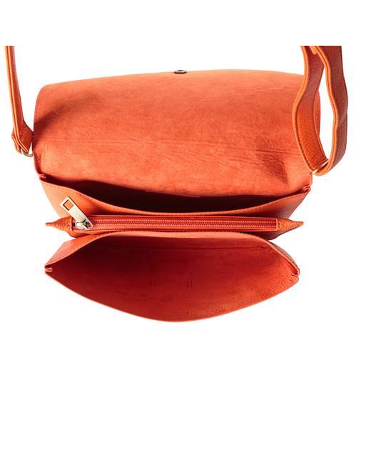 Burnt Orange Clutch Oliver Bonas