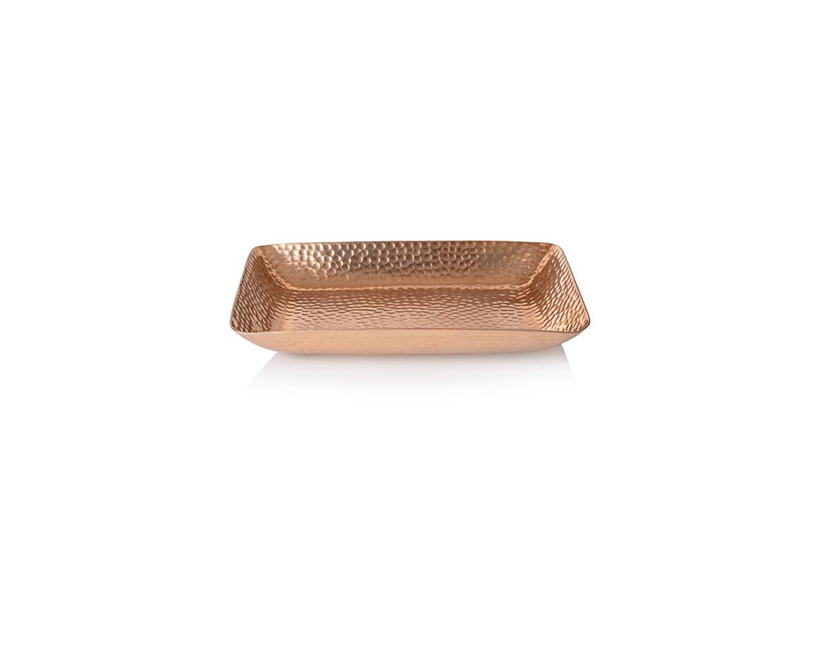 Copper Rectangle Hammered Tray Dining Room Oliver Bonas