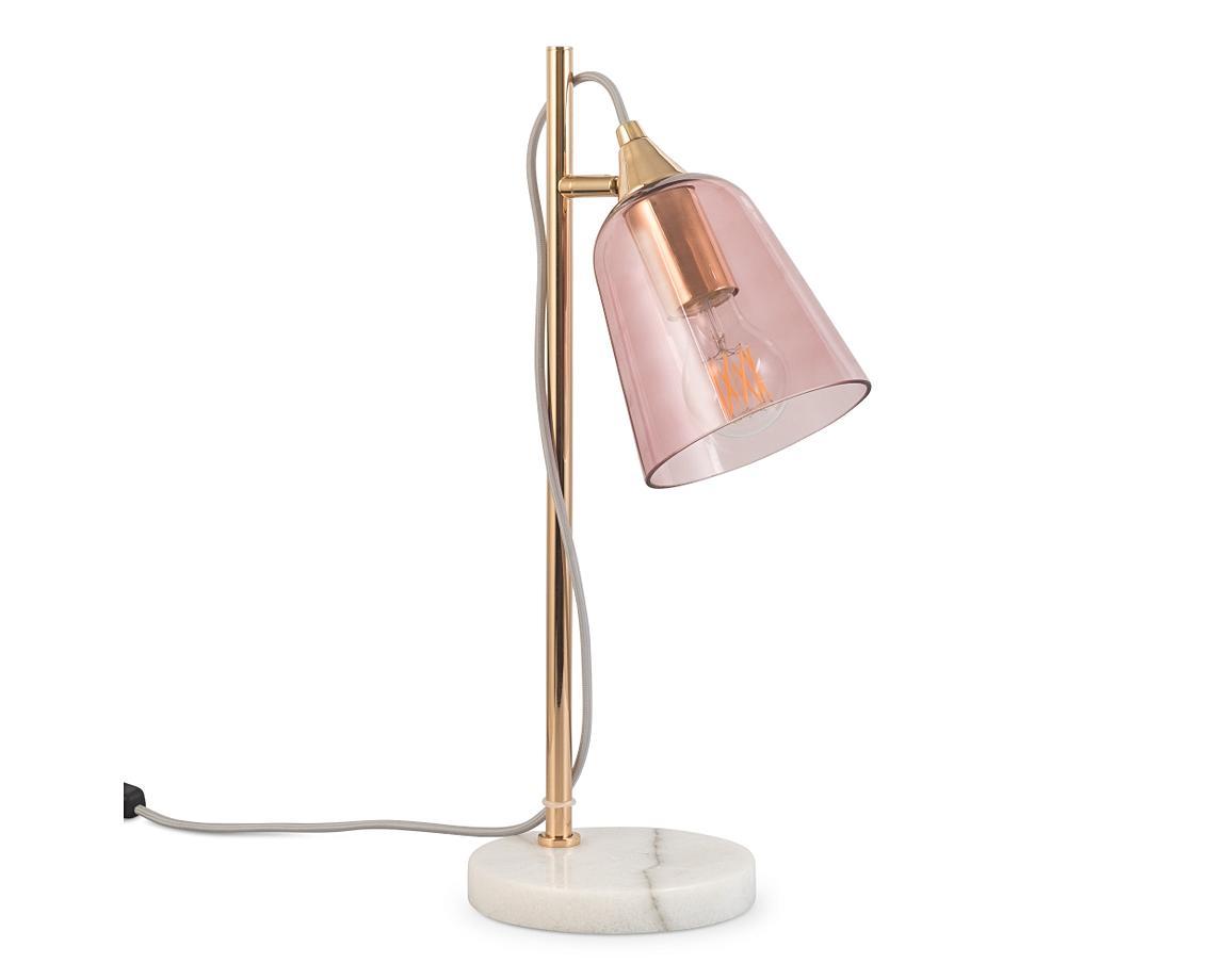 Glass Shade Marble Table Lamp Oliver Bonas