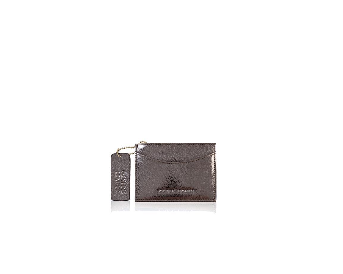 Grey Leather Travel Card Holder Oliver Bonas