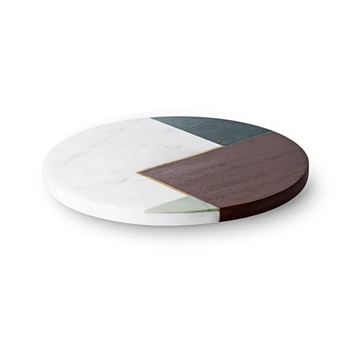 Green Marble & Wood Cheese Board Oliver Bonas