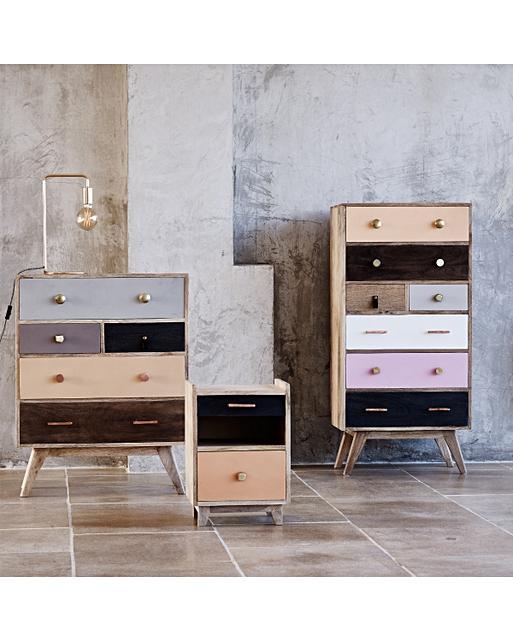 Keira Wooden Chest of Drawers Oliver Bonas