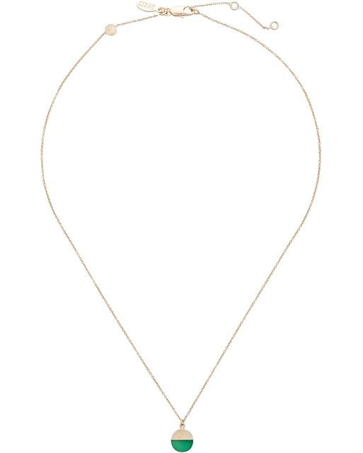 Lyca Semi Circle Onyx Pendant Necklace | Oliver Bonas