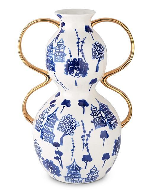 Sakura Handle Ceramic Vase Oliver Bonas