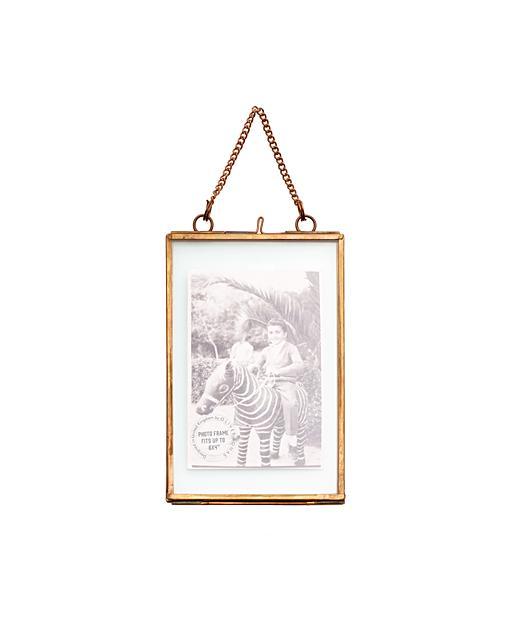 Copper and Glass Hanging Frame