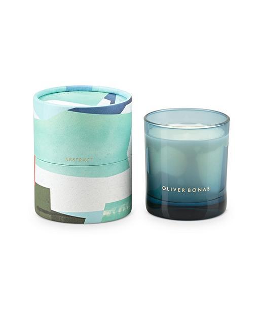 Abstract Orange Blossom & Amber Scented Candle Oliver Bonas