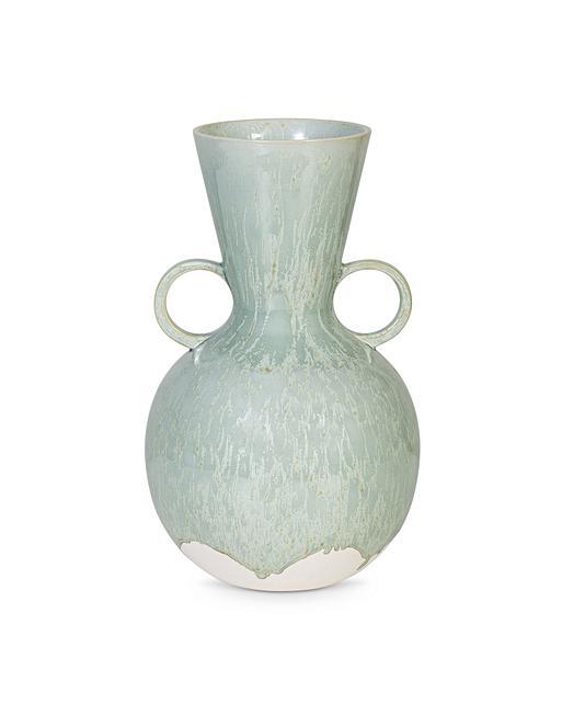 Boolu Green Ceramic Vase Oliver Bonas
