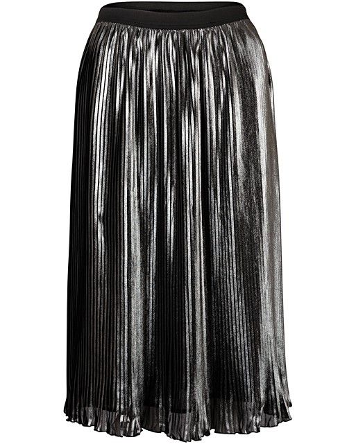 Libra Metallic Pleated Skirt | Oliver Bonas