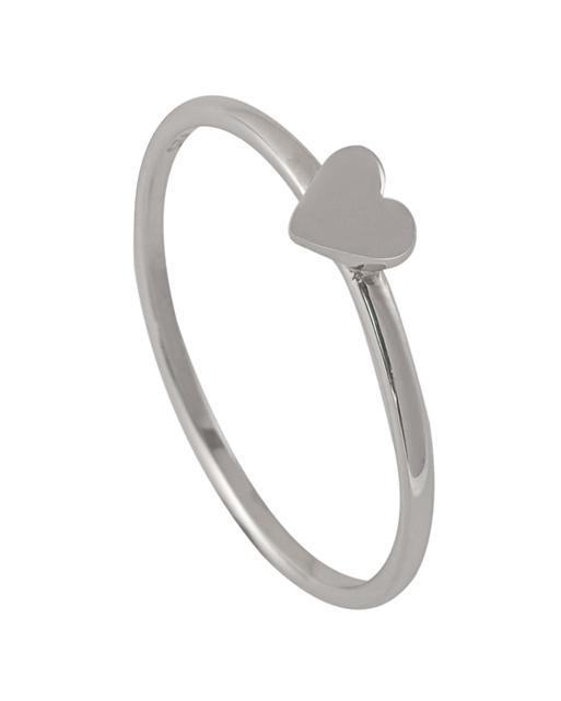 Silver Love Heart Ring Oliver Bonas