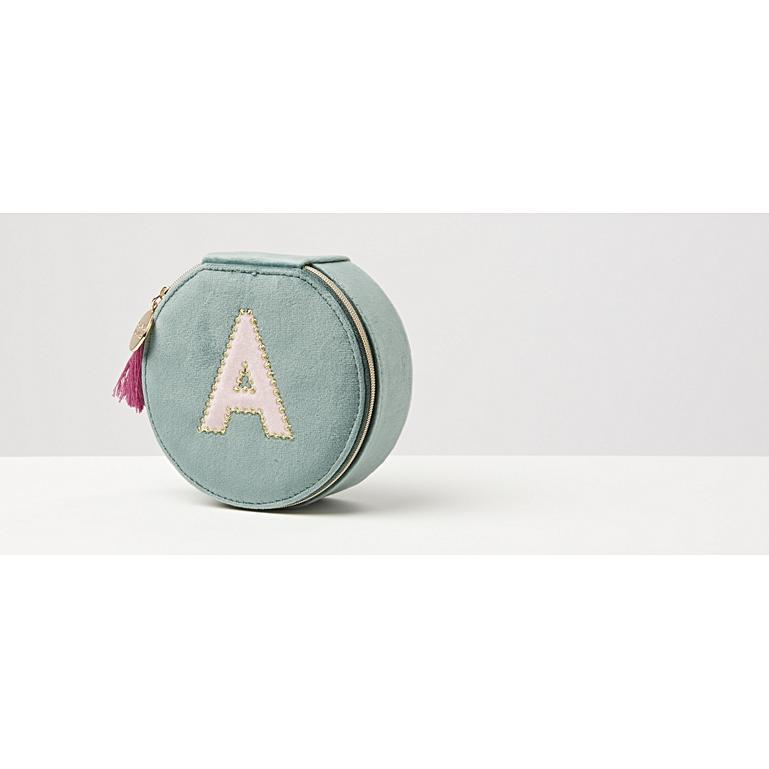 initial travel jewellery box